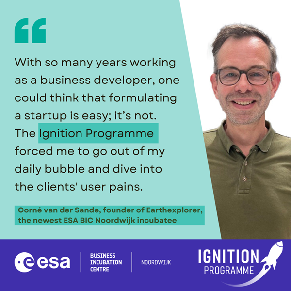 quote from space business professional after taking part in Ignition Programme