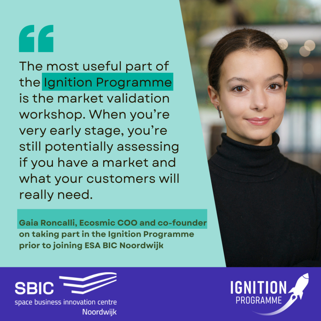 quote from space business professional after taking part in Ignition Programme