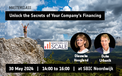 Unlock the secrets of your startup’s financing (masterclass: 30 May)