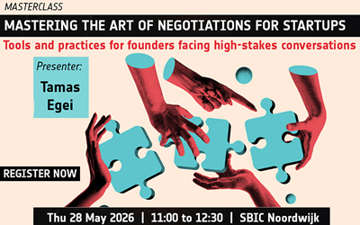 Mastering the art of negotiations for startups (masterclass: 28 May)