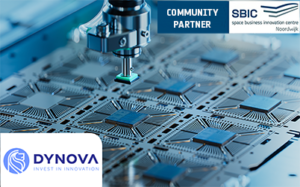 high tech chip manufacturing with company logos