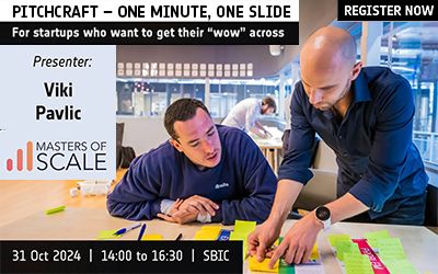 Tools for startups to craft persuasive pitches (workshop: 31 Oct)