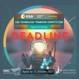 Illustration of light emitting from a spacesuit, to inspire entries for the 2023 ESA Technology Transfer Competition with the theme Space for Energy by the deadline of 31 October 2023