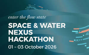 hackathon promo visual with focus on water calling for participants