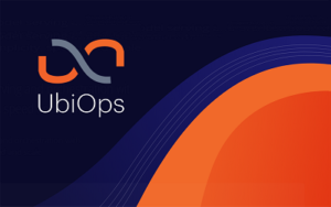 ubiopps logo and graphical curve