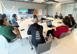 space business professionals during presentation at ESA BIC Noordwijk