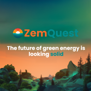 logo with tagline above landscape illustration